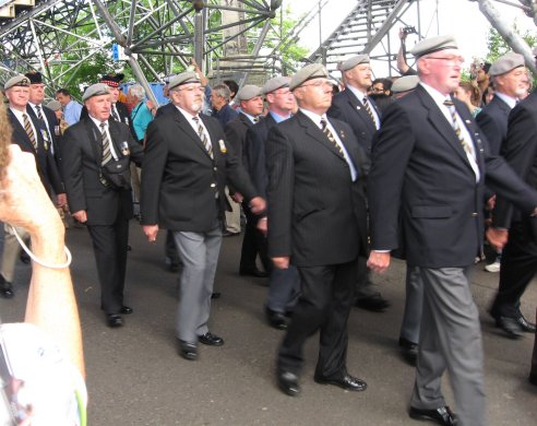 Military parade at Edinburgh Castle, Scotland